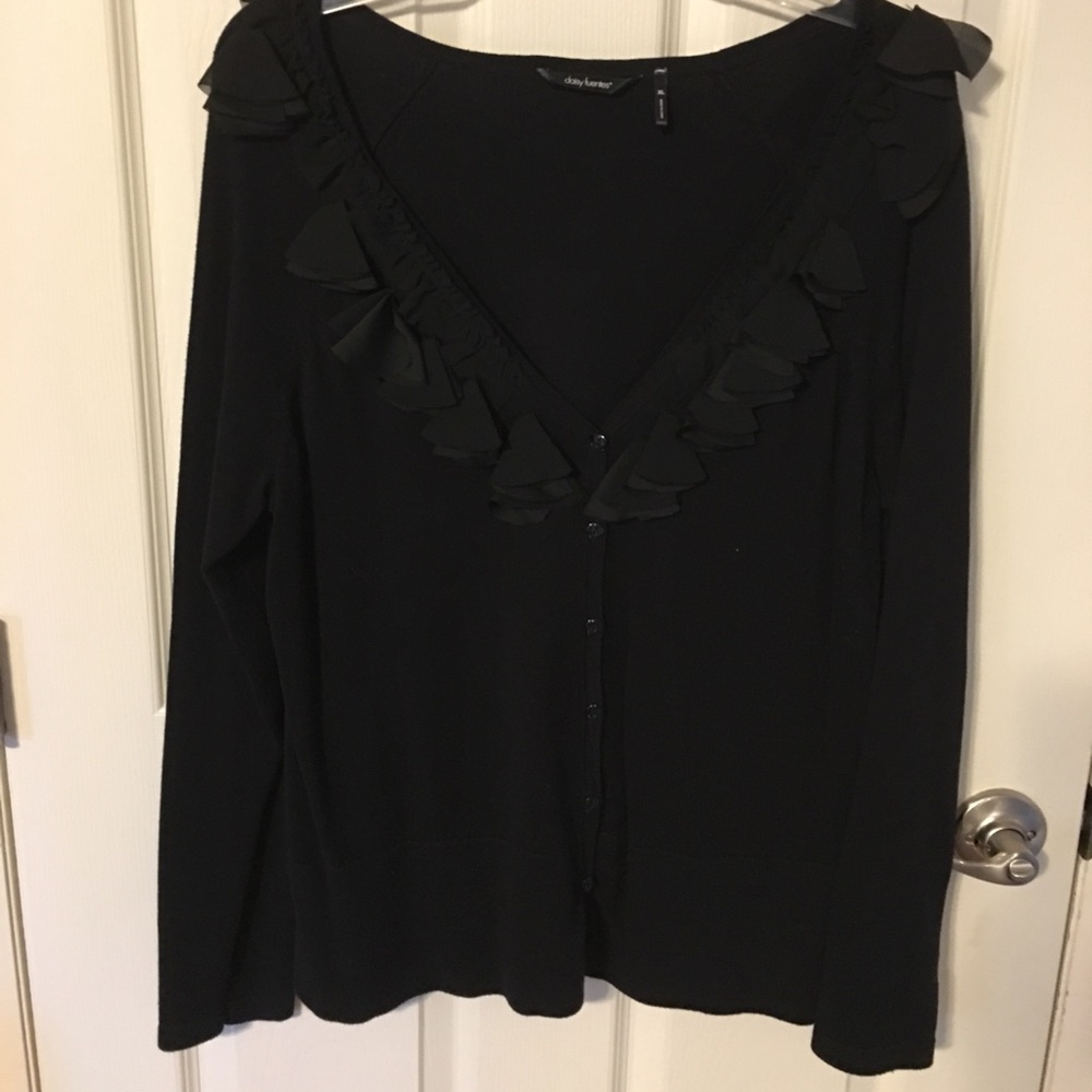 Sweater with ruffle